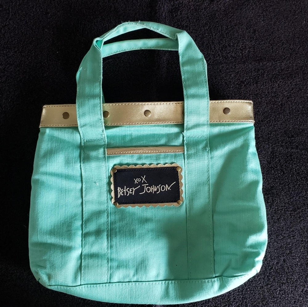 Betsey Johnson Small bag/purse Mint/gold